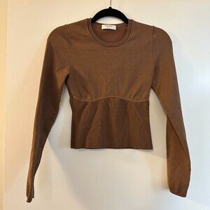 Aritzia "Refinery" Sculpt Knit Long Sleeve